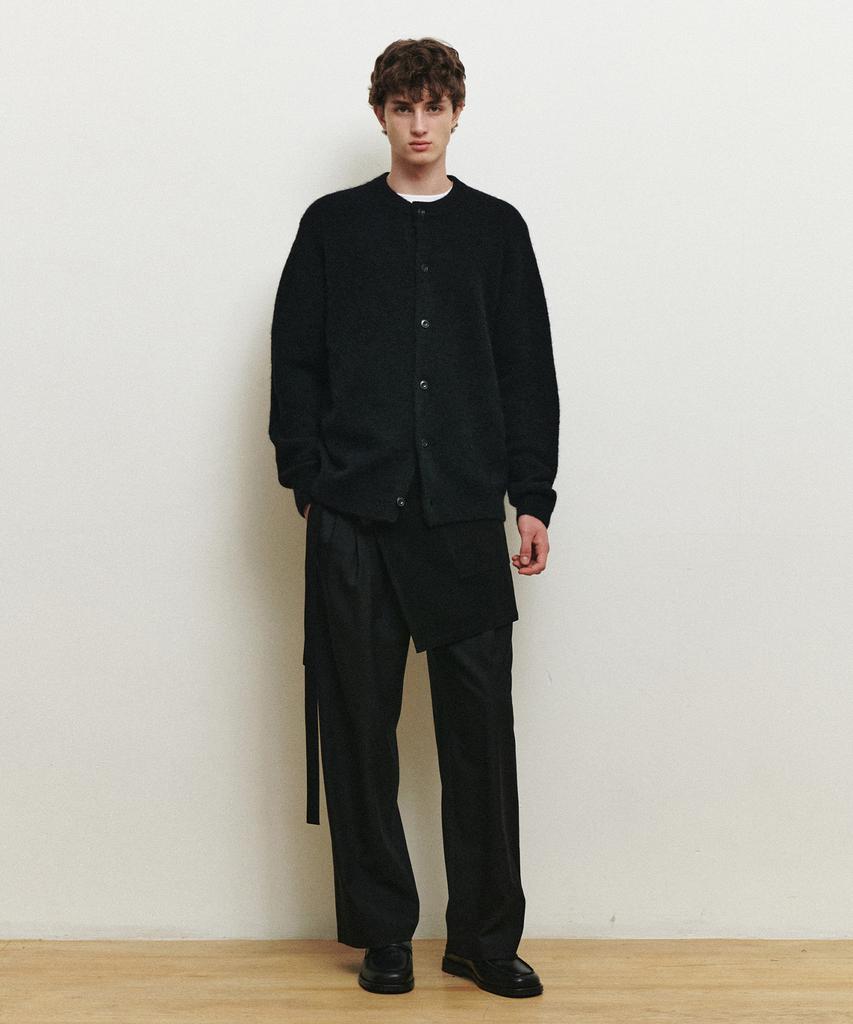 MINDBRIDGE [Hoite] Wool Blend Wide Two-Pleat Slacks - 2 Colors