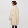 TaTu Women's Winter Lapel Wool Blend Mid-Length Coat