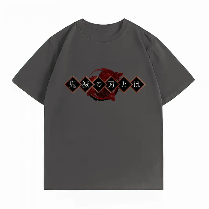 Demon Slayer Kimetsu No Yaiba Print T-shirt Casual Short Sleeve Cotton Anime Streetwear T-shirt Unisex