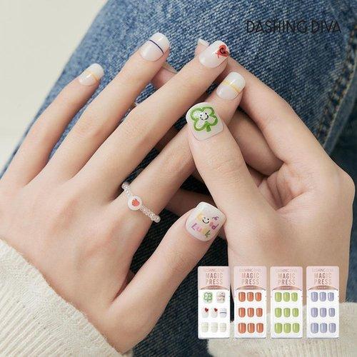 

Magic Press Cute Color Short Nail 4 Types