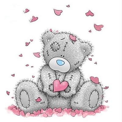 2Pcs Cute Cartoon Bear 5D Diamond Painting Embroidery Craft For Room Decor