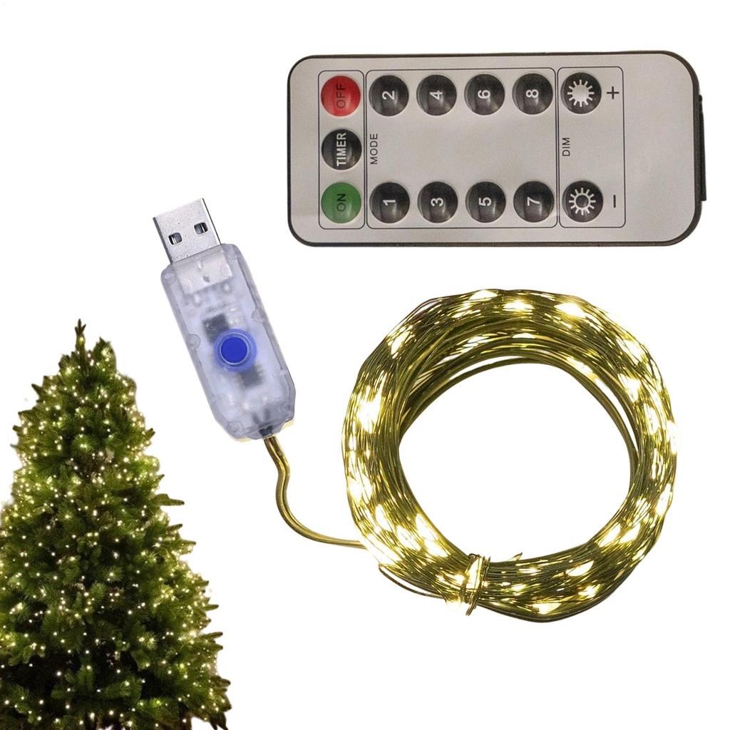 USB LED String Lights Fairy String Lights 8-Mode LED String Lights for Christmas Wedding Party Home Holiday Decoration