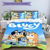 3pcs Bluey pattern bedding set duvet cover set includes duvet cover &pillowcases,perfect all season bedroom decoration&gift