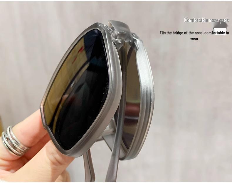 Ultralight TR90 Foldable Clip-on Polarized Sunglasses for Myopia - Unisex Fashion Sun Protection