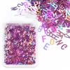 Holographic Glitter Laser Letters Flakes Resin Sequins Fillers Epoxy Resin Filling Crafts Nail Glitter Jewelry Making Supplies