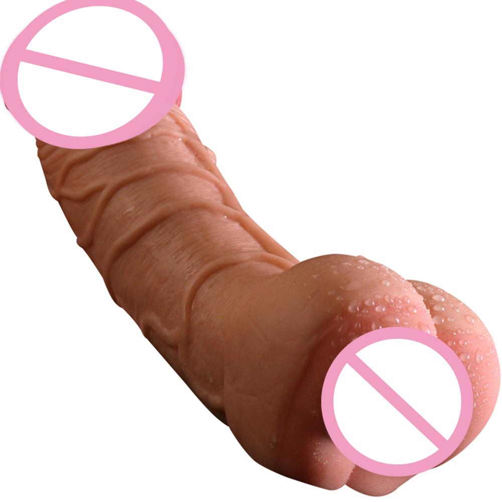 Silikon-Kondom, Penis-Vergrößerungshülse, großer Dildo mit weicher Vagina, flexibler Penis, Dick, Männer, Masturbator, weibliche Masturbation