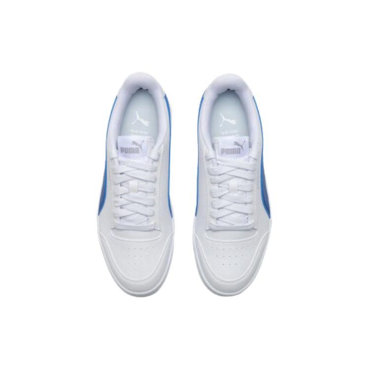 Puma Shuffle Simple Comfortable Breathable Low-Top Sneakers Unisex Sneakers White Blue 309668-32