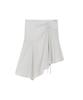 MISEKI SEOUL String Sheer Layered Skirt Gray