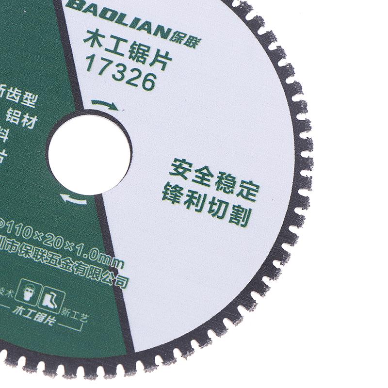 Woodworking Saw Blade 110Mm Multifunctional Plastic Metal Wood Angle Grinder Cutting Disc Alloy Cutting Disc For Grinder