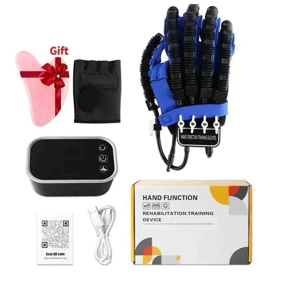 Automatischer Handrehabilitations-Trainer Rehab-Therapie Hemiplegie-Handschuhe Fingertrainer Blau Handrehabilitations-Roboter-Handschuhe