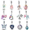 Copper Color Luminous Elf Cute Vacation Cat Mysterious Butterfly Charms Beads Fit Qikaola Original Bracelets Diy Jewelry