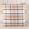 45x45cm Soft Linen Plaid Striped Pillowcase Sofa Waist Cushion Cover Home Office Chair Party Decoration