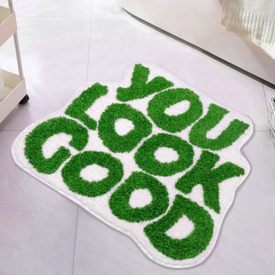 Bath Mat Anti-slip Bathroom Rug Super Soft Quick Dry Water Absorption Ultra-thick