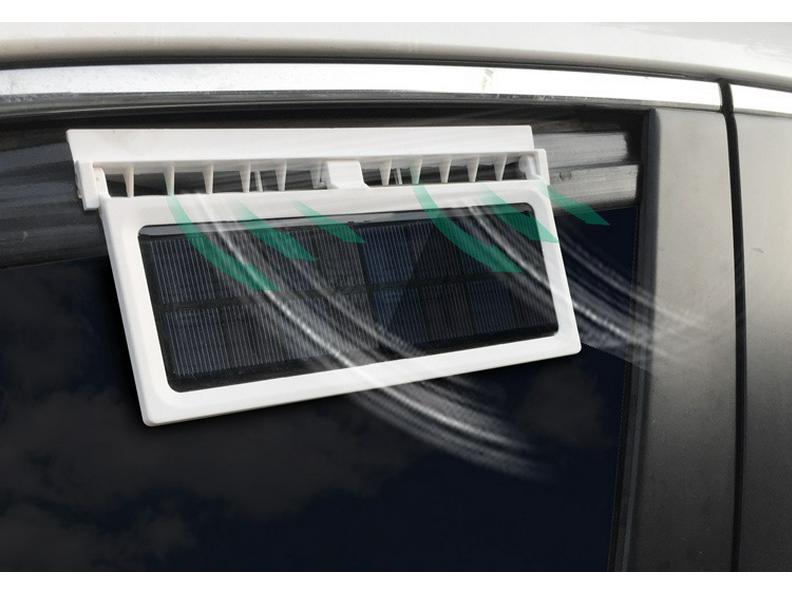 Summer Solar Car Cooling Fan: Ventilates and Circulates Interior Air