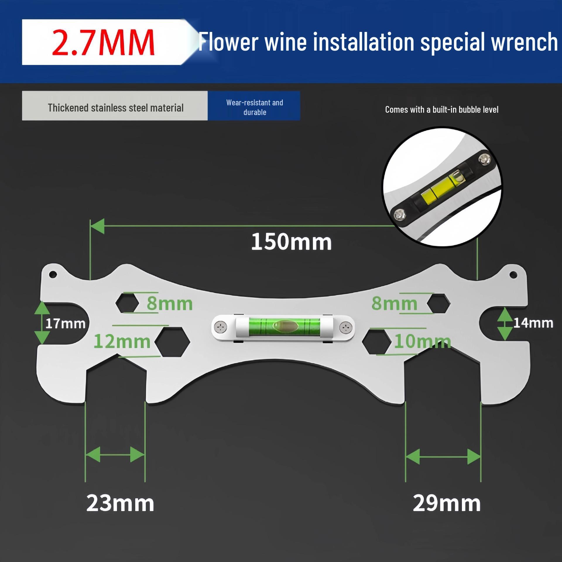 

Предложение для нового клиента: Установка душа Многофункциональный гаечный ключ для ванной комнаты с уровнем и спиртовым уровнем