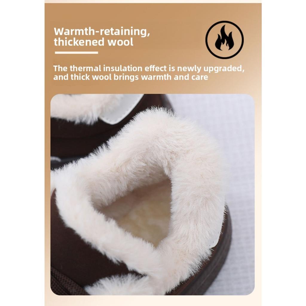 Velvet Sponge Cake German Training Women's Shoes Thick Soled Board Shoes Versatile Women's Cotton Shoes Retro Sports Casual Warm Shoes Children