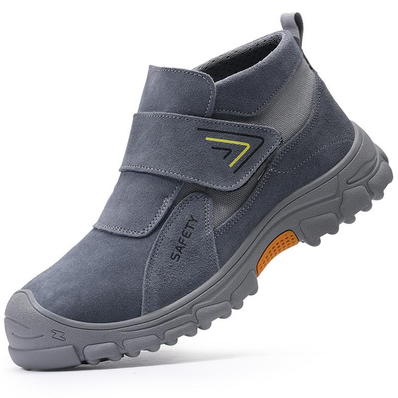 New Anti Scald Welding Safety Shoes Men Puncture-Proof Work Boots Indestructible Shoes Non-slip Protection Shoes Steel Toe Boots