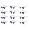 48X Wedding Heart Shaped Sunglasses Bachelorette Party Glasses Bridesmaid Groomsmen Gifts White