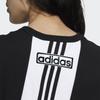 Adidas Originals Trefoil Sports Casual Back Split Breathable Printed Short Sleeve T-Shirt Women Tops Black HC6568