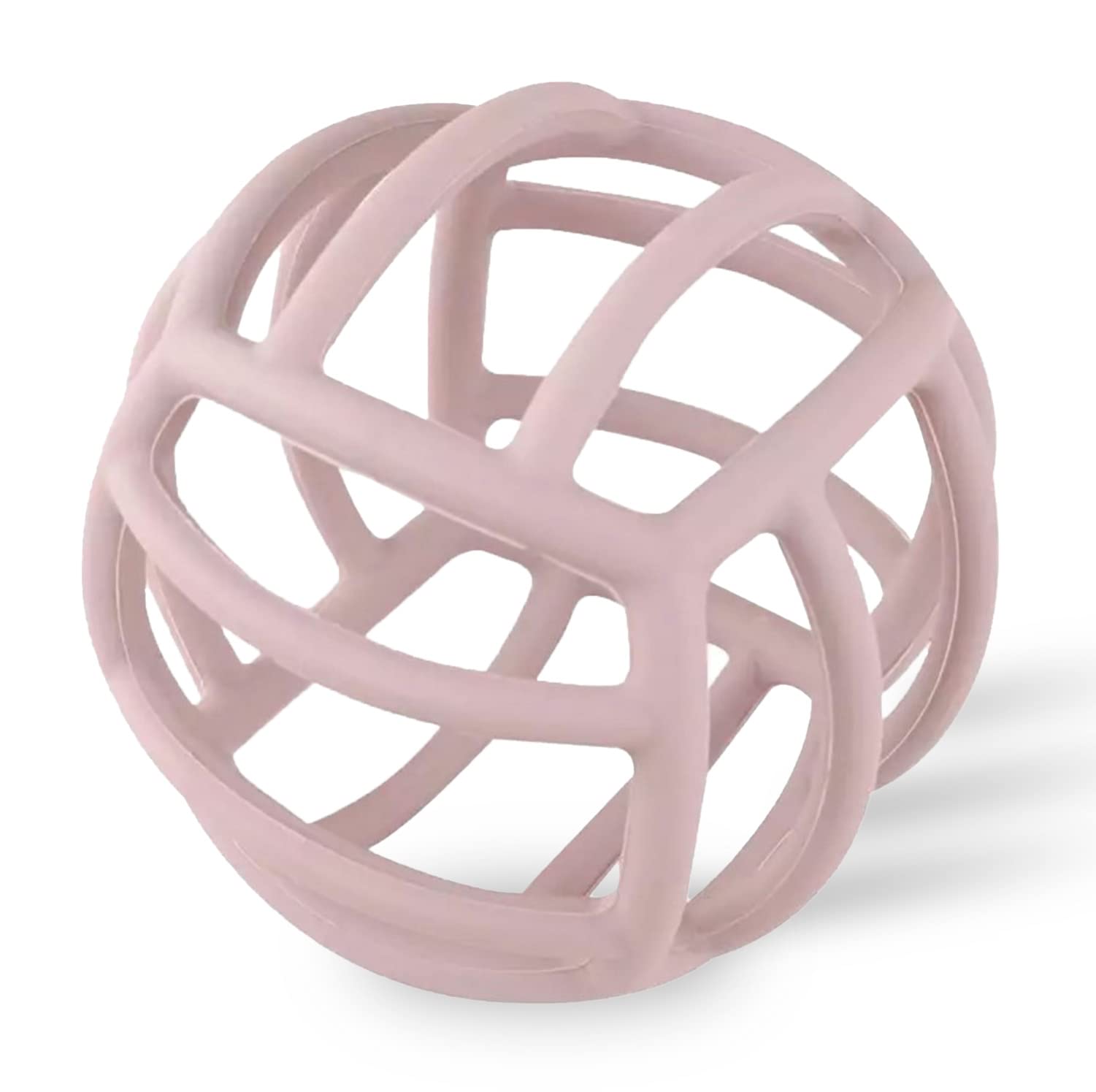 

miala Silicone Food Sanitation Law Inspection Teething Baby Baby Shower First Toy Carrying Case Ball, Passed, Ball, Ball, Toy, Gift, (Baby Pink,