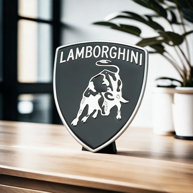 1 pezzo Per Lamborghini Urus Huracan Aventador Accessori Logo Auto 3D Premium Adesivo Etichetta Metallo Badges Corpo Bagagliaio Finestrino Laterale