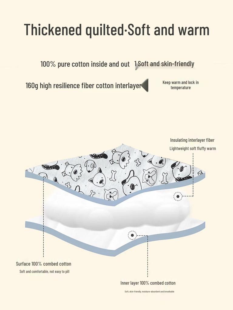 Newborn Boys' Winter Quilted Jacket: Thick, Warm, Stylish Outdoor Jumpsuit