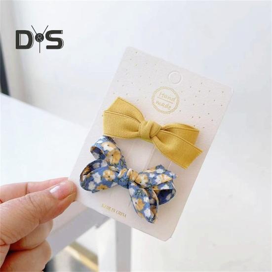 Kids Hairpin Cute Attractive Lovely Elegant Adorable Comfortable Lightweight Princess-style Girls Bowknot Hair Clip Accessories Daily Wear
