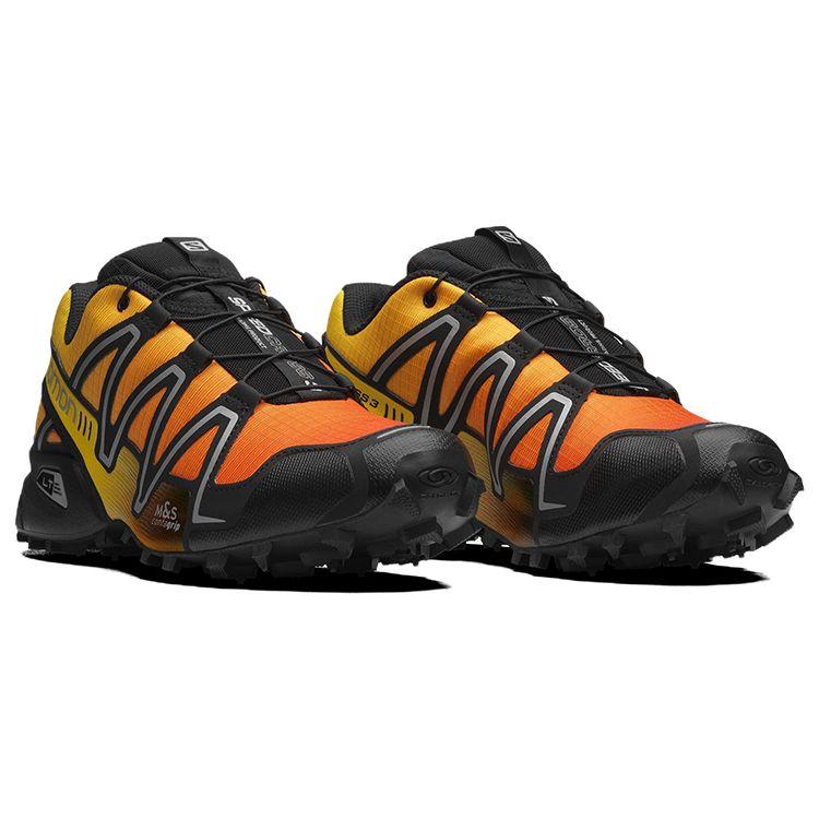 SALOMON Speedcross 3 Trail-Laufschuhe Unisex-Sneaker Schwarz Orange 416354