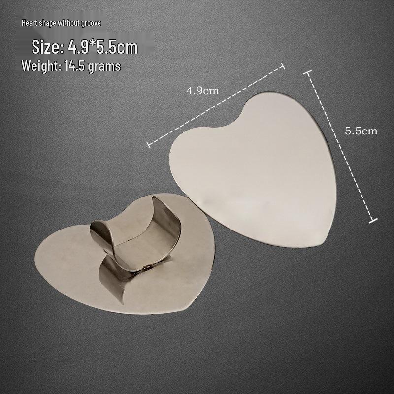 Stainless Steel Nail Art Color Mixing Palette and Finger Ring