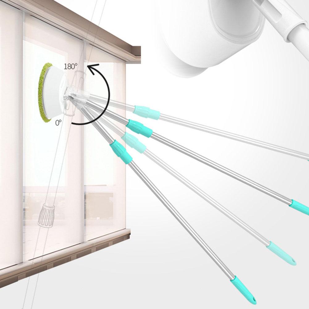 Cordless Rotation Electric Cleaner Window Ceiling Wiping Floor Mopping Cleaning Tool
