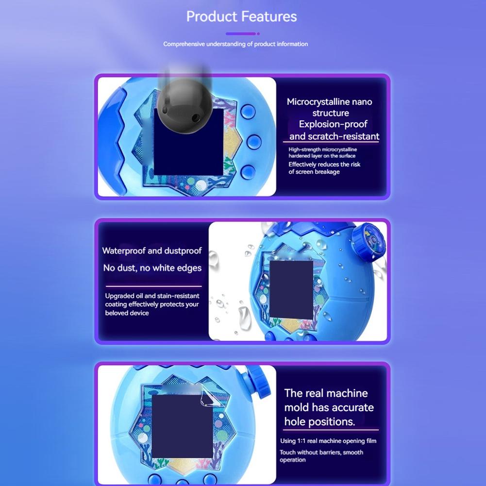 2/4/6pcs Screen Protector Film for Tamagotchi Paradise Game Machine Soft TPU Film Scratchproof Screen Film Shatterproof