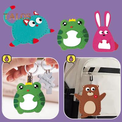 6-teiliges Nähset für Kinder mit Faden, Nadelfüllung, Baumwollperlenkette, Kunststoffaugen, handgefertigtes Plüschtier, DIY-Nähset für Stofftiere, für Kleinkinder und Jungen
