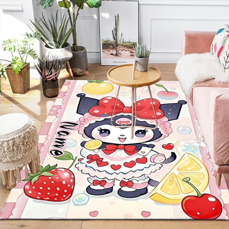 Custom 1Pc Piggy Heart Bow Rug Office Carpet Indoor Outdoor Entrance Doormat Nonslip Soft And Comfortable Living Room D2915300