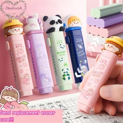 Push Pull Eraser Children Students Retractable Cute Eraser Rubber Students Stationery Gift School Item