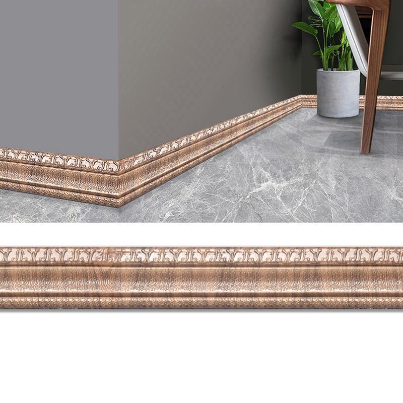 Decorare cu spumă adezivă embosare 3D 2,3 M Multifuncțional Auto-adeziv Decorare perete Linie plinte Decor Decor Autocolant Decor perete