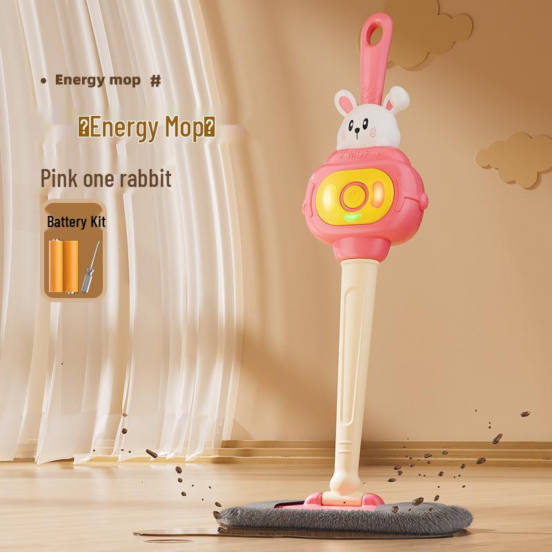 Interactive Light & Sound Cleaning Toys for Kids - Role-Playing Mop & Tools Set