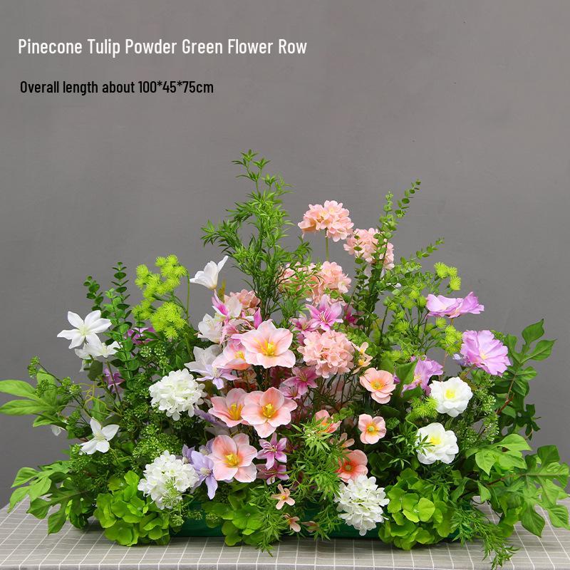 Mori Style Artificial Wedding Floral Aisle Decoration