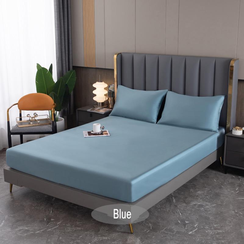 Natural Mulberry Silk Bed Fitted Sheet Deep 25CM Real Silk Mattress Cover Customized Size Luxury High-End Bedding Sheets