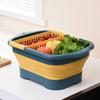 Double Layer Collapsible Drainer Hanging Sink Strainer Portable Kitchen Storage Basket  Outdoor