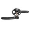 Mountain Bike Crank Arm Set Hollow One Piece Positive Negative Teeth 34T Aluminum Alloy Bicycle Crank Set