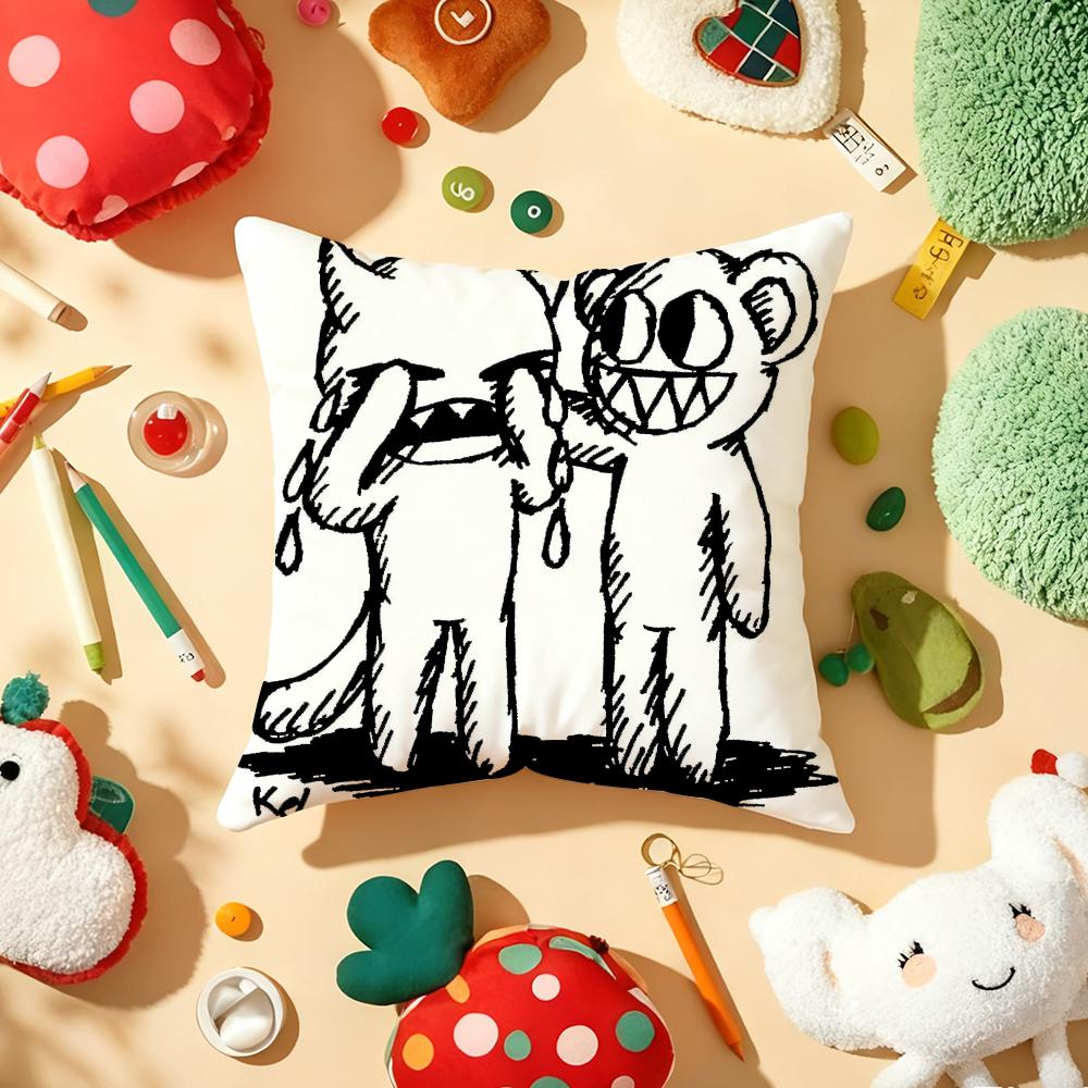 BBritish Band RadioheadS Cushion Cover Plush Fabric Soft DoubleSided Printed Sofa Warm Winter Home Gift Pillow Cover