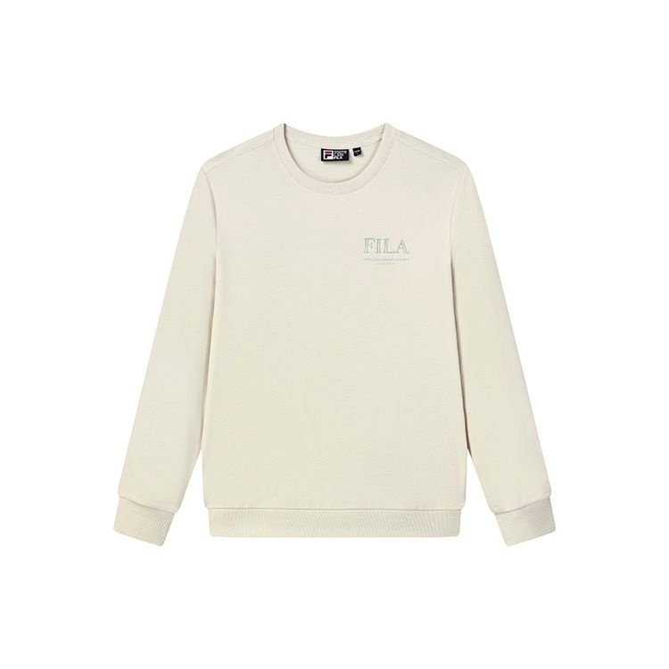Fila Logo Sports Crewneck Sweatshirt Men Sweatshirt Lactose F11M138258F-BG
