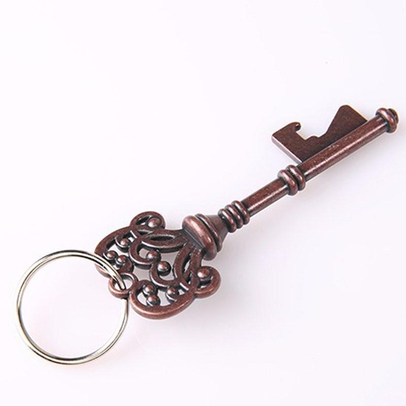 Vintage Key Shaped Bottle Opener for Wedding Favors Shiny Decoration