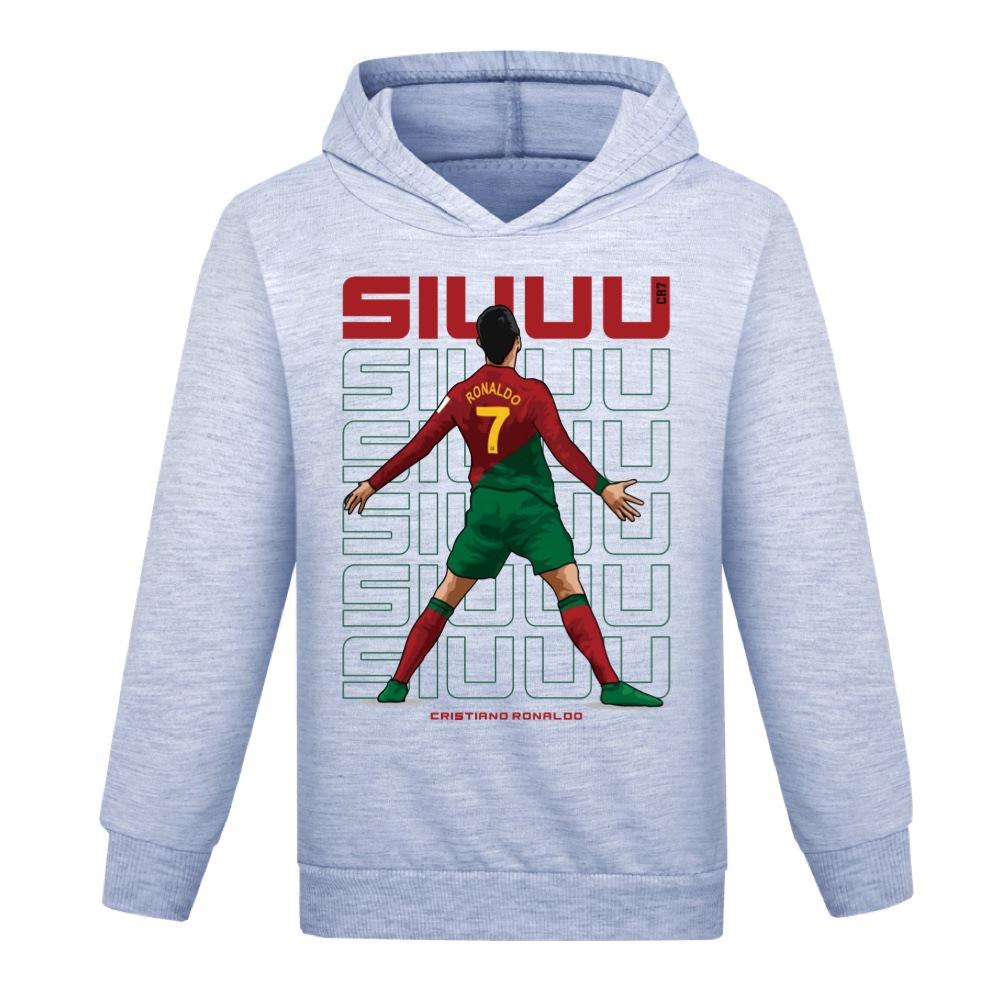 Modischer Kapuzenpullover mit Aufdruck und langen Ärmeln für Jungen und Mädchen