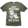 Mens Resting My Eyes T-shirt Nap Shirts Sleeping Funny Tee Birthday Gift Unisex T-Shirt