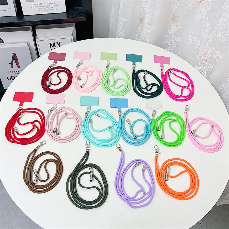 2 Stück Universelles Verstellbares Handy-Lanyard-Band Handy-Hängeseil Nackenbänder Anti-Verlust-Lanyards Handyzubehör
