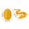 3D Printed Gem Dragon Crystal Dragon Egg Rotatable And Poseable Joints 3D Articulated Dragon Toys For Autism Kids Gifts
