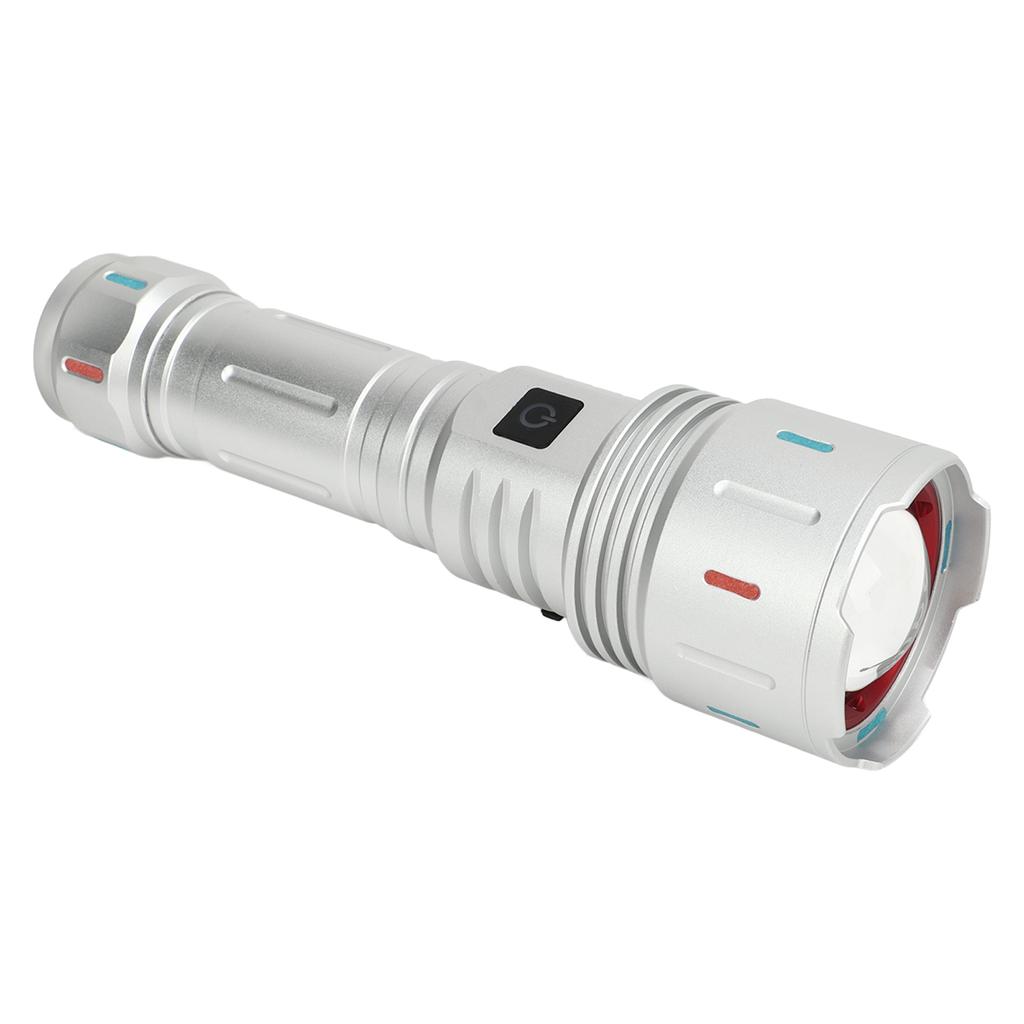 Latarka LED 10000 Strumień świetlny 5 Trybów Ładowanie USB Typ C Wodoodporna Latarka Kempingowa dla