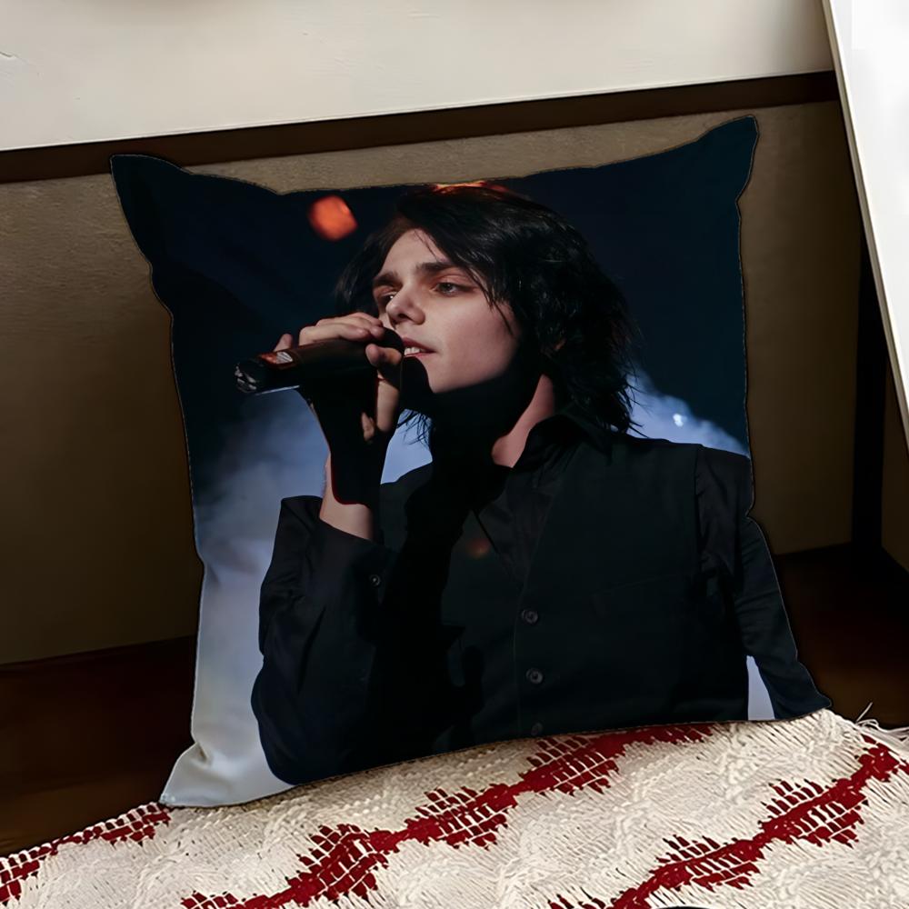 Singer GGerard Way Cushion Cover Reversible Soft Durable Pillow Cover Home Car MultiScene Use for Daily Comfort