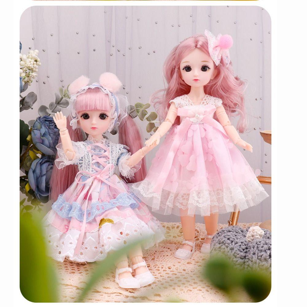 23 bewegliche Gelenkpuppen 30CM 23 bewegliche Gelenkpuppen mit Kleidung Kleid DIY Spielzeugpuppen Mädchen